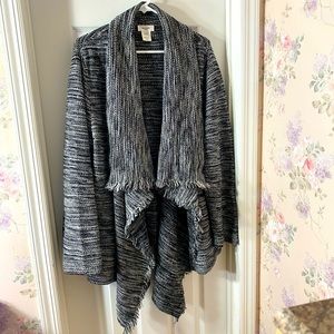 Kate Hill Black/White Sweater 2X